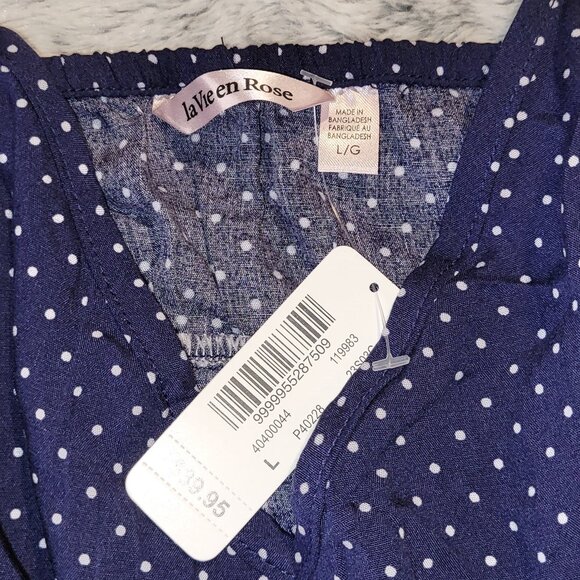 NWT Large La Vie En Rose Two-piece Short Pajamas - Picture 2 of 2